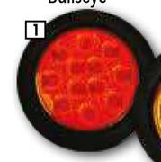 Hella Valuefit 4" LED Tail Lights 9-32V Stop & Tail 2SB-328870-041