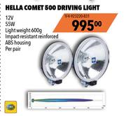 Hella Comet 500 Driving Light 12V 55W 1F4-923220-831-Per Pair