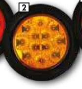 Hella Valuefit 4" LED Tail Lights 9-32V Indicator 2BA-328870-051