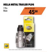 Hella Metal Trailer Plug 7 Pin Male 8JA-001918-001