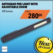 Autogear Pen Light With Adjustable Zoom 300 Lumens-L-WL13