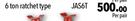 Autogear Jack Stands 6 Ton Ratchet Type JAS6T-Per Pair