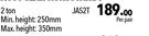 Autogear Jack Stands 2 Ton JAS2T-Per Pair