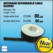 Autogear Expendable Cable Sleeve (Single White Lines) ECS5MA