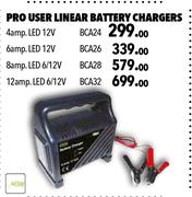 PRO User Linear Battery Chargers 6amp. LED 12V BCA26