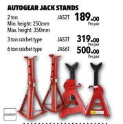 Autogear Jack Stands 6 Ton Ratchet Type JAS6T-Per Pair