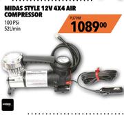 Midas Style 12V 4 x 4 Air Compressor PU79M