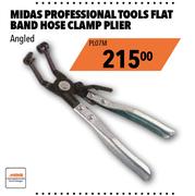 Midas Professional Tools Flat Band Hose Clamp Plier Angled PL07M