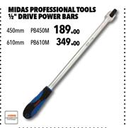 Midas Professional Tools 1/2" Drive Power Bars 610mm PB610M