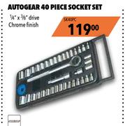 Autogear 40 Piece Socket Set SK40PC