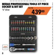 Midas Professional Tools 37 Piece Socket And Bit Set SK37M