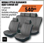 Midas Style 11 Piece Elegance Seat Cover Set (Full Set) SC50M/51M/52M/53M