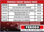 Ferodo Front Brake Pads For Toyota Fortuner & Hilux 2005 Onwards FDB1698