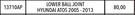 Aplus Suspension For Lower Ball Joint For Hundai Atos 2005-2013 13710AP