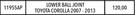 Aplus Suspension For Lower Ball Joint For Toyota Corolla 2007-2013 11955AP