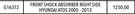 Monroe Front Shock Absorber Right Side For Hundai Atos 2005-2013 G16312