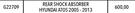 Monroe Rear Shock Absorber For Hundai Atos 2005-2013 G22709