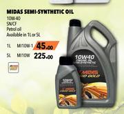 Midas Semi-Synthetic Oil 10W-40 SN/CF  5 Ltr Petrol oil MI10W
