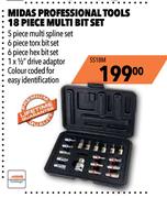 Midas Professional Tools 18 Piece Multi Bit Set SS18M