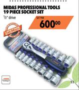 Midas Professional Tools 19 Piece Socket Set SK19M