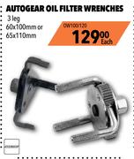 Autogear Oil Filter Wrenches OW100/120-Each
