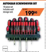 Autogear 18 Piece Screwdriver Set SD18PC