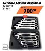 Autogear 12 Piece Ratchet Wrench Set (8-19mm) RW12PC
