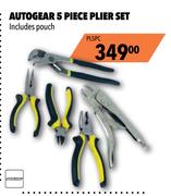 Autogear 5 Piece Plier Set Including Pouch PL5PC