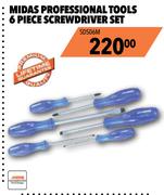 Midas Professional Tools 6 Piece Screwdriver Set SDS06M