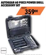 Autogear 60 Piece Power Drill Accessory Set DB60PC