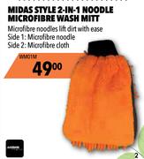 Midas Style 2 In 1 Noodle Microfibre Wash Mitt WM01M