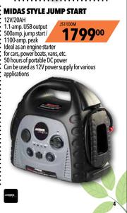 Midas portable jump starter sale