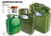 Autogear Green Petrol Or Diesel 20L Metal Jerry Cans JC02
