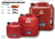 Autogear Petrol Or Diesel 20L Plastic Jerry Cans JC20