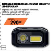 Autogear Rechargeable Sensor Magnetic LED Headlamp LAMSMLED