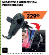 Midas Style Wireless 10w Phone Charger WCP02M