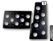 Autogear Black Pedal Pad Sets (Automatic) PP07ABK
