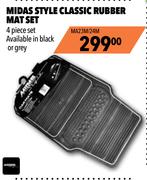 Midas Style Classic Rubber Mat Set MA23M/24M