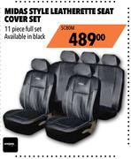 Midas Style Leatherette Seat Cover Set SC80M