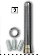 Midas Style Carbon Fibre Antenna (8cm) AE02M