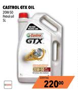 Castrol GTX Petrol Oil 20W 50-5Ltr