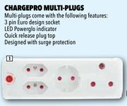 Chargpro Multi Plug 1 x 16A + 2 x 5A & 1 x Schuko CPE005