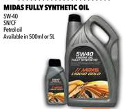Midas Fully Synthetic 5W-40 SN/CF Petrol Oil-5Ltr