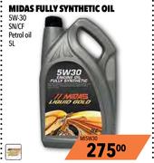 Midas Fully Synthetic 5W-30 SN/CF Petrol Oil-5Ltr