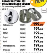 Autogear Stainless Steel Door Lock Covers (Mercedes Benz) DLC06