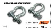 Autogear 4 x 4 Bow Shackles 4.75 Ton BS475T