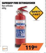 Safequip Fire Extinguisher Non Refillable FE600-600g