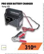 Pro User Battery Charger 4 Amp LED BCA24
