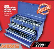 Midas Professional Tools 90 Piece Tool Kit (1/2" & 3/8" Drive) TK90M