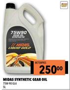 Midas Synthetic Gear Oil 75W-90 GL4 M75W90S-5Ltr
